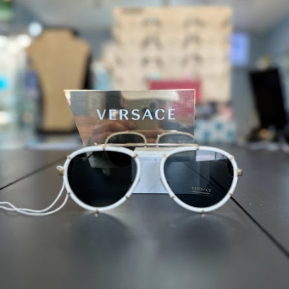 Versace VINTAGE ICON PILOT CLIP-ON SUNGLASSES
